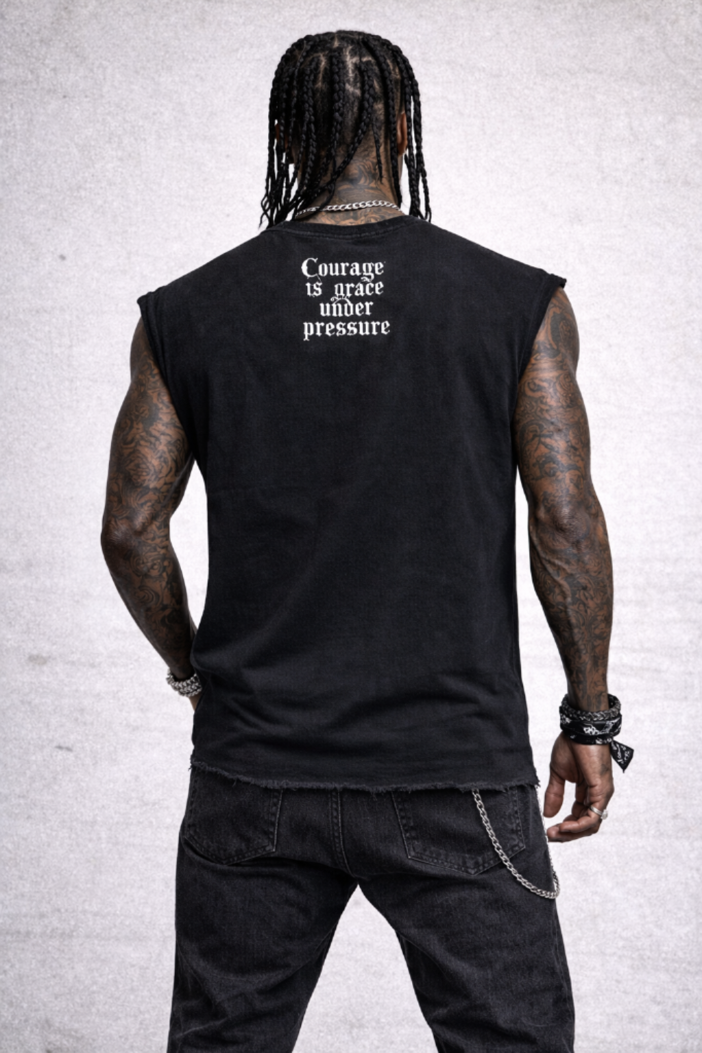 Courage Distressed Tee